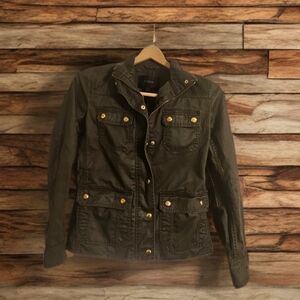 J. Crew Green Utility Jacket‎ with Structured Silhouette